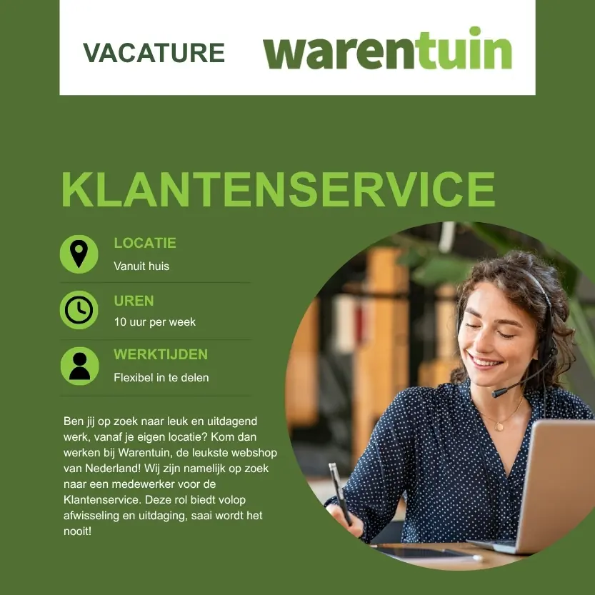 Vacature Klantenservice medewerker